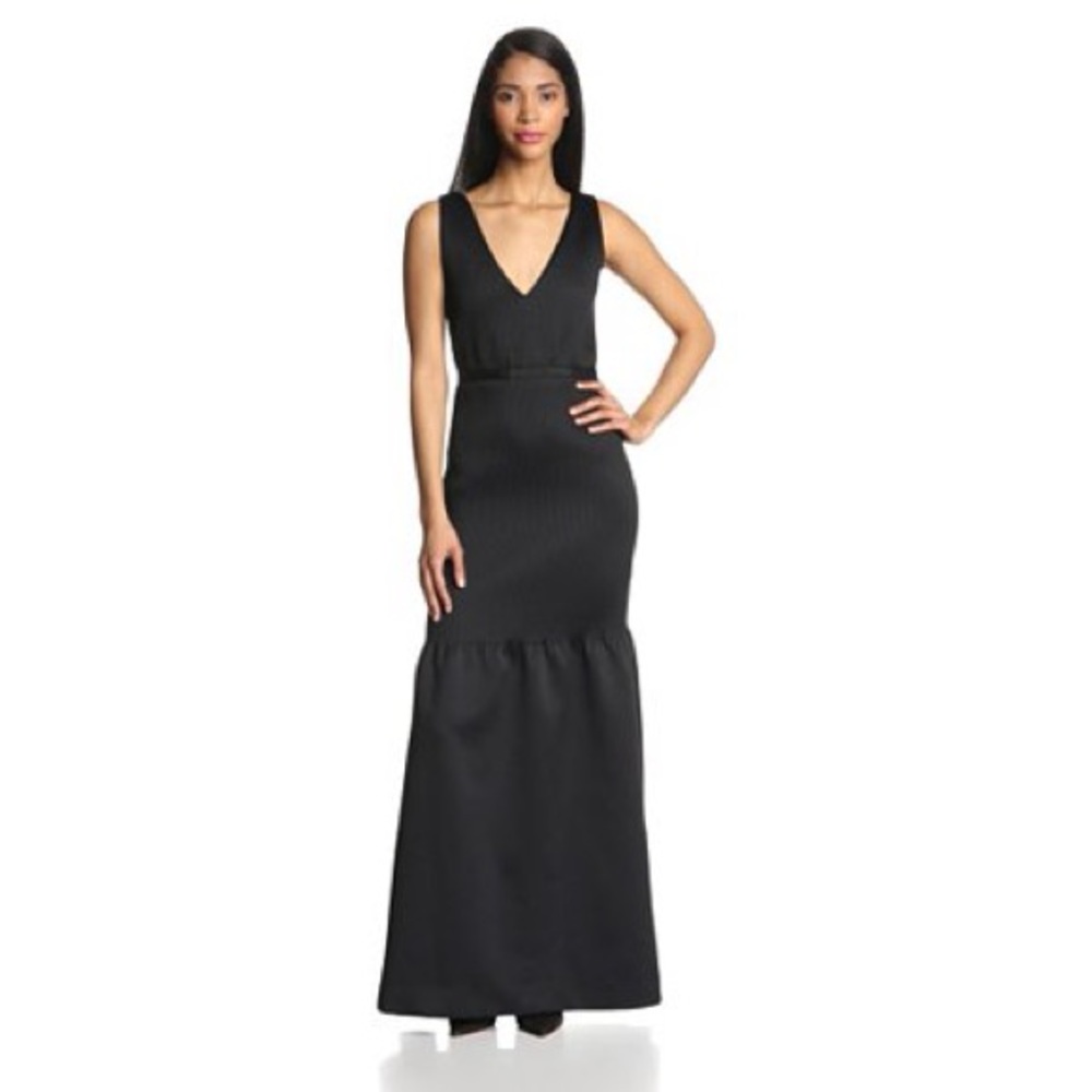 Halston Heritage Black Mermaid Gown